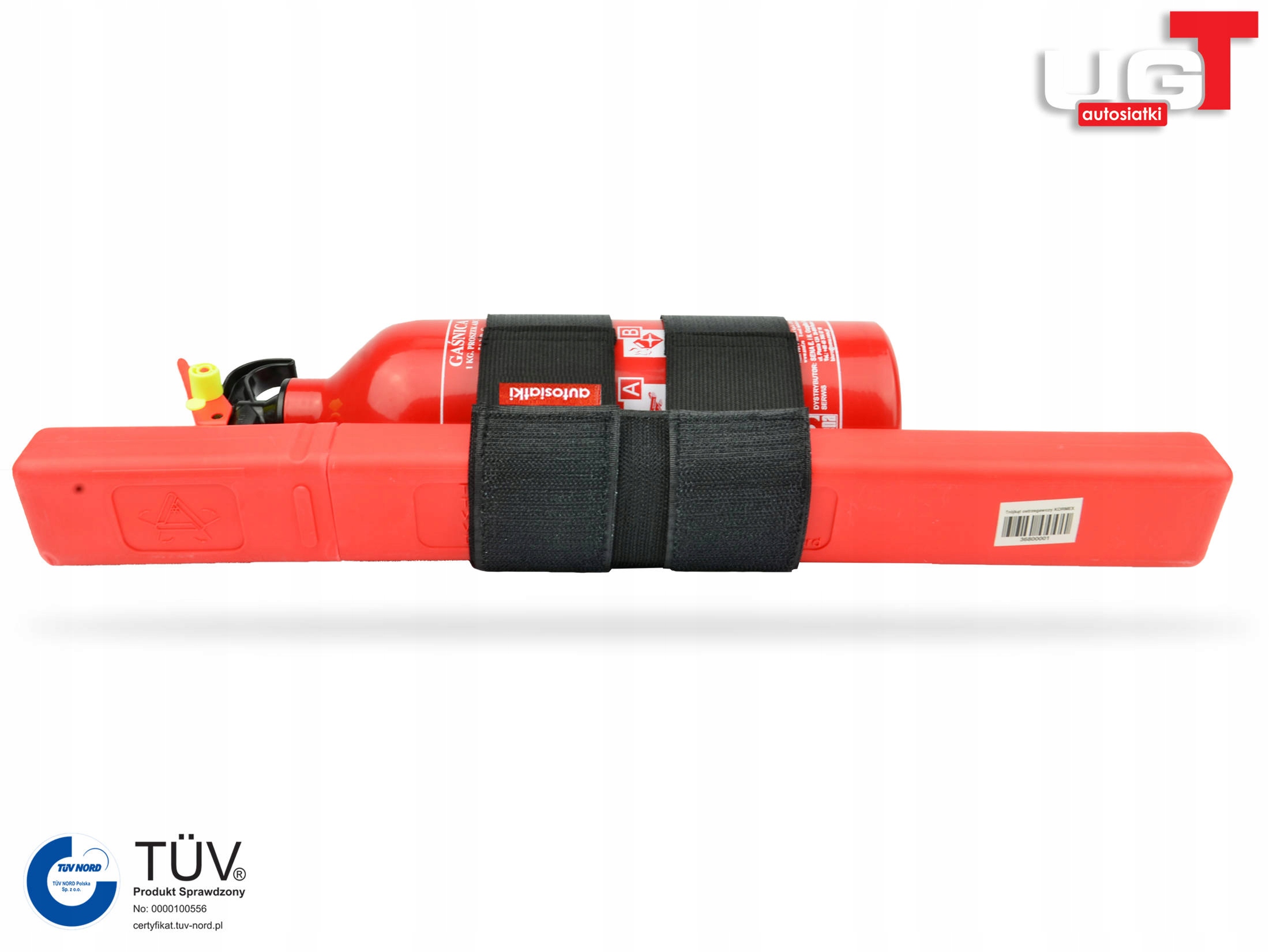 UCHWYT GAŚNICY I TRÓJKĄTA OPASKA MOCOWANIE RZEP Stan opakowania oryginalne