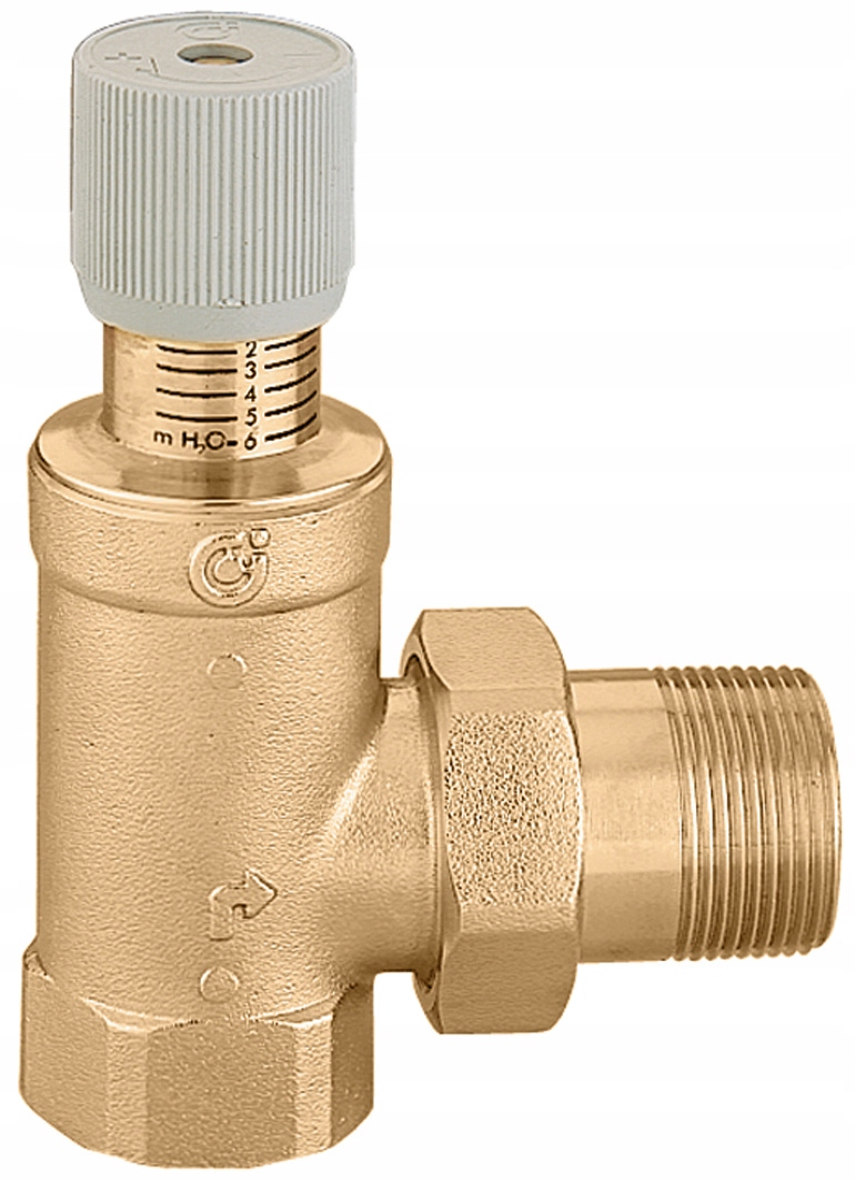 Caleffi Regulovateľný Vypúšťací A Diferenciálny Ventil So Stupnicou, Séria 519, 1 1/4" Gw