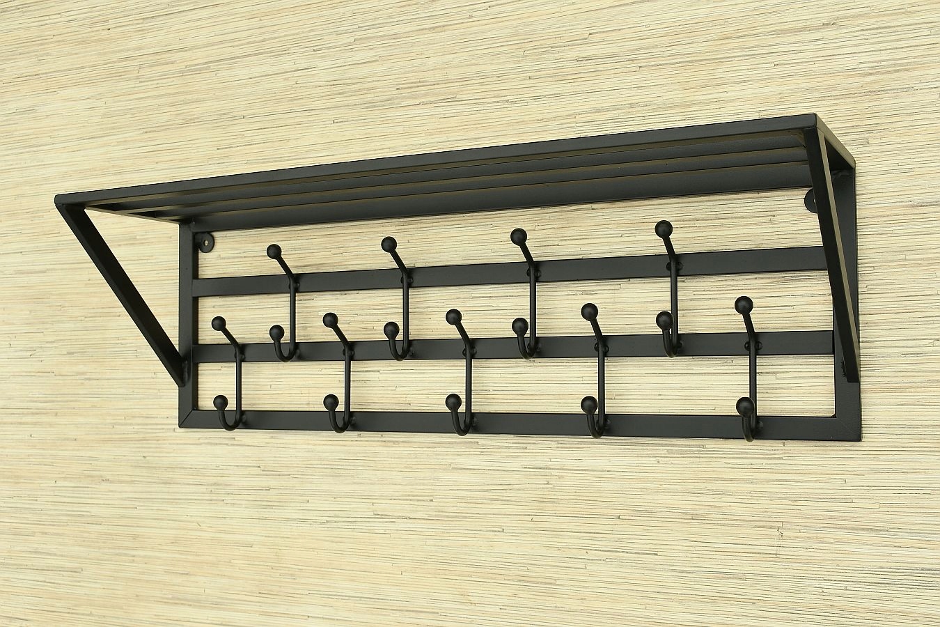 WIESZAK Z PÓŁKĄ METALOWY 70cm Z METALU PRZEDPOKÓJ Marka Matmetal