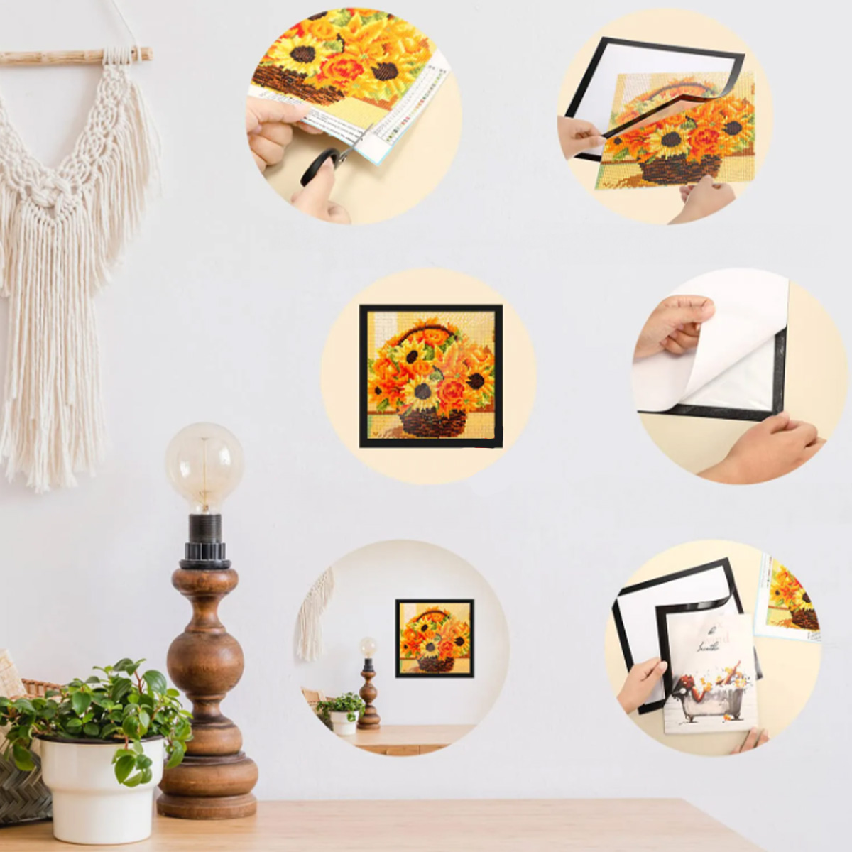 RAMKA na zdjęcia DO HAFT DIAMENTOWY SAMOPRZYLEPNA do Diamond Painting 30x40 Marka bez marki