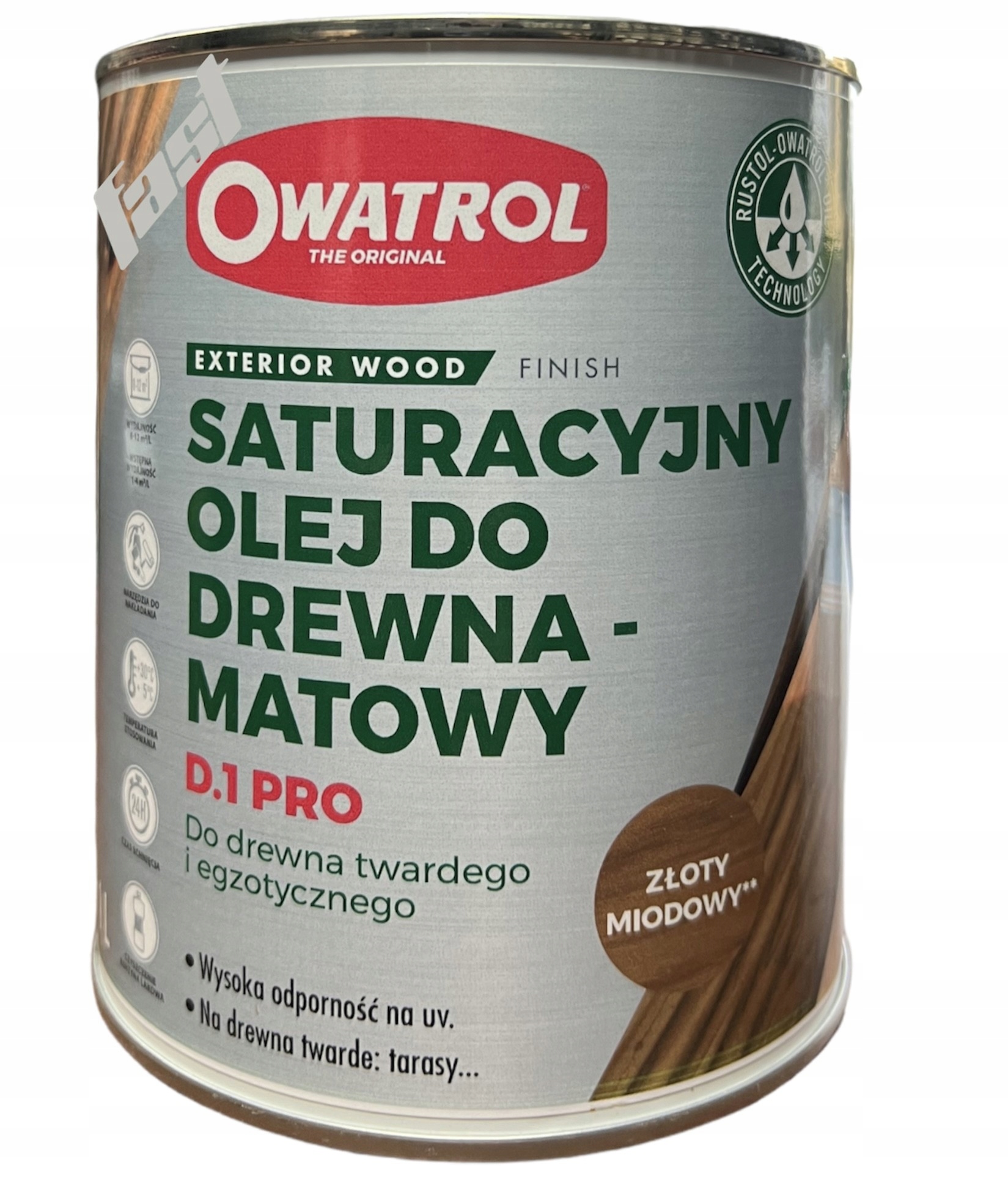 Owatrol D1 Pro 5L Jantar – Saturační olej na dřevo Hluboká ochrana