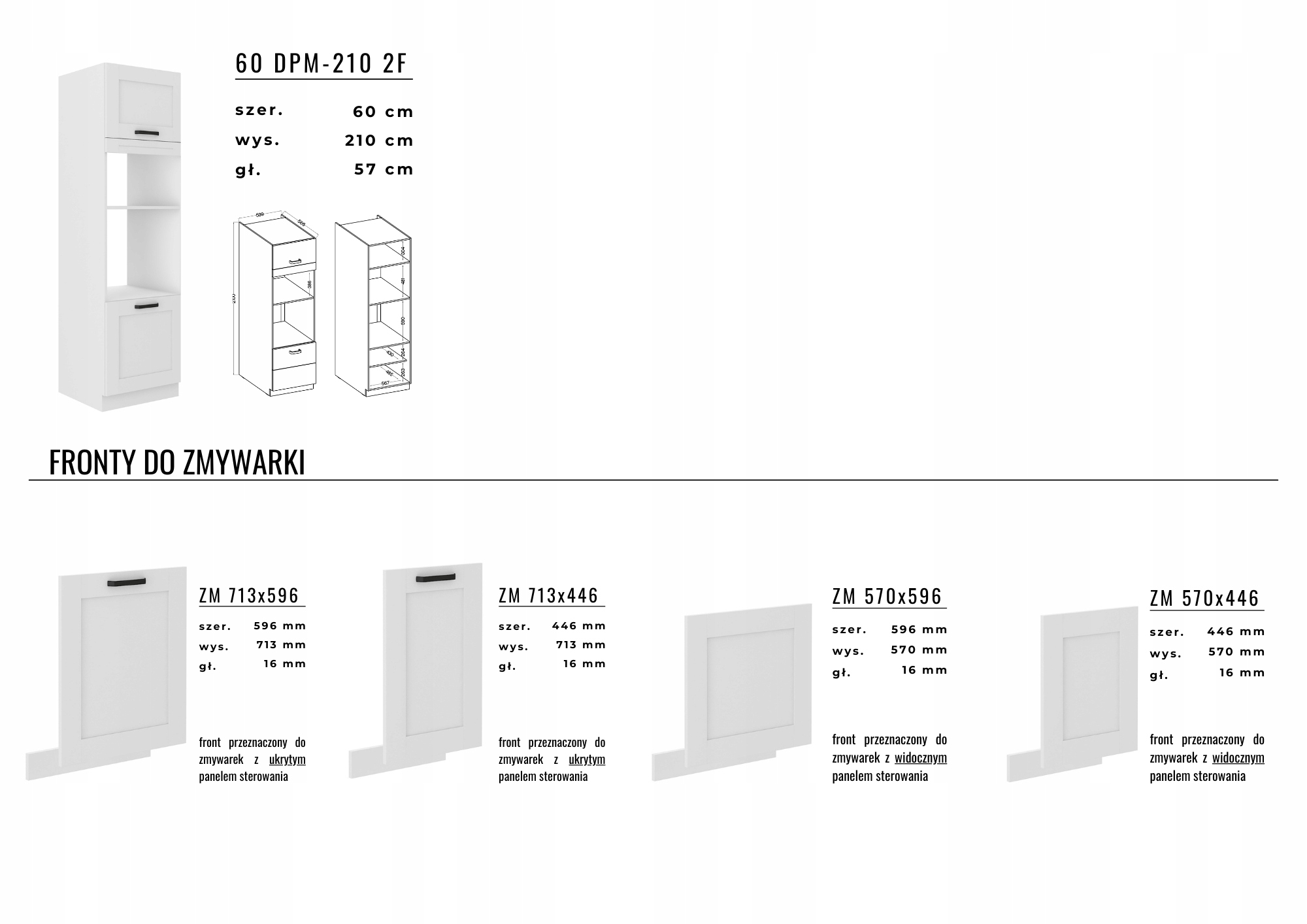 Szafka kuchenna ORLANDO 80 ZL 2F BB Liczba szuflad Brak