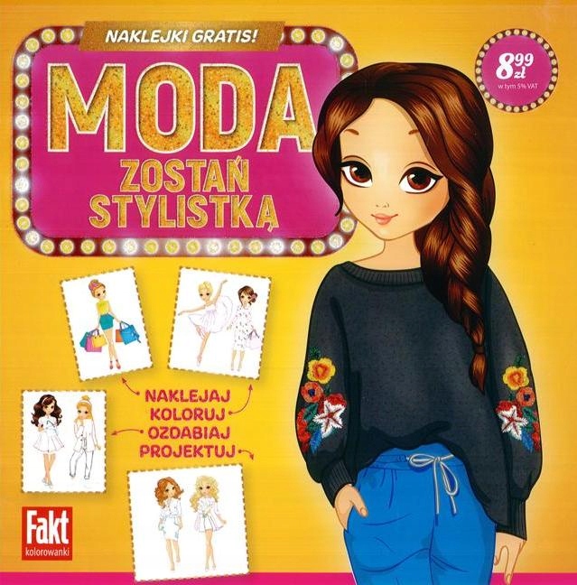 Modelki Moda zostań stylistką naklejki gratis
