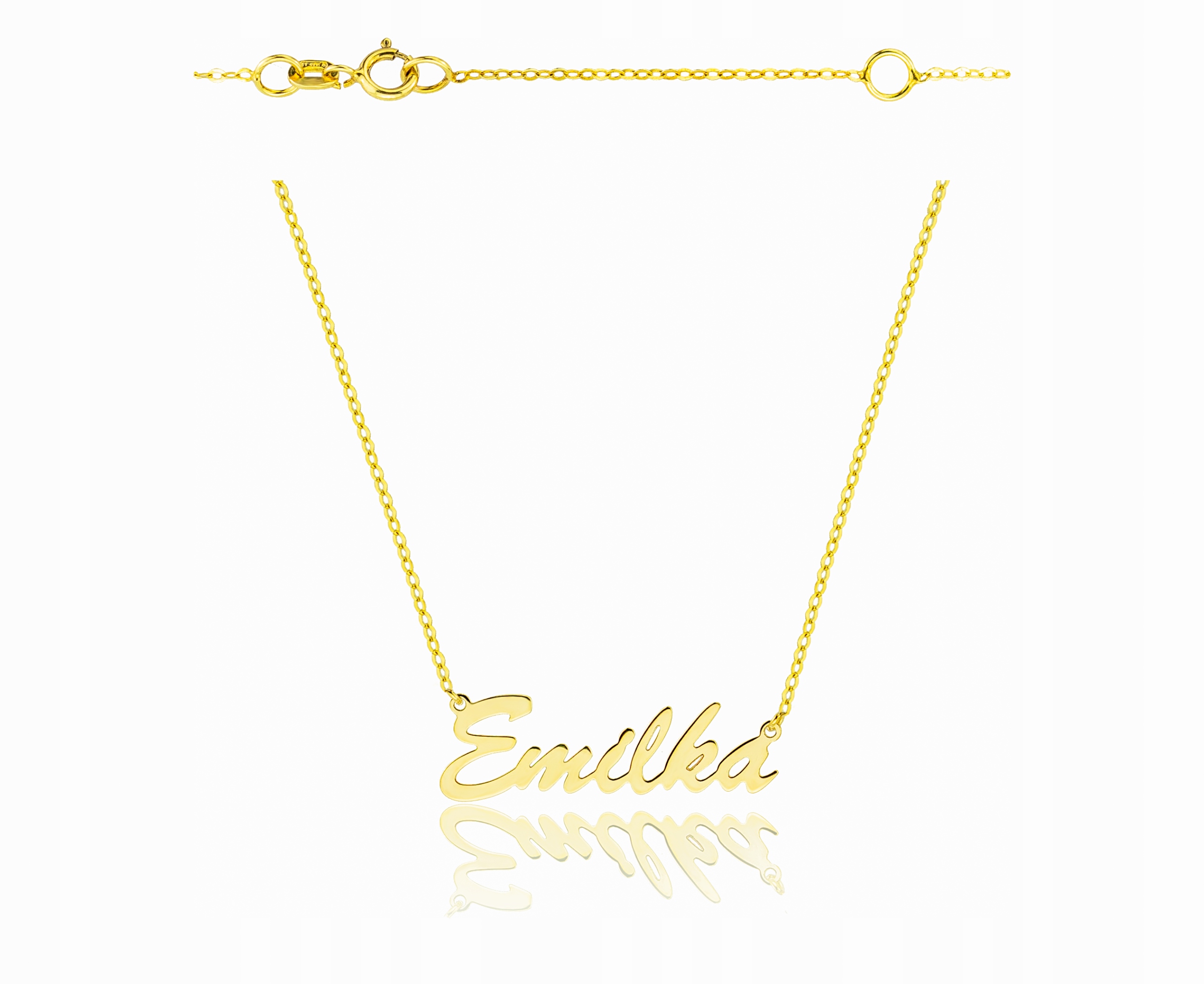 Zlatý náhrdelník 0,585 s jménem Emilka (emilia)
