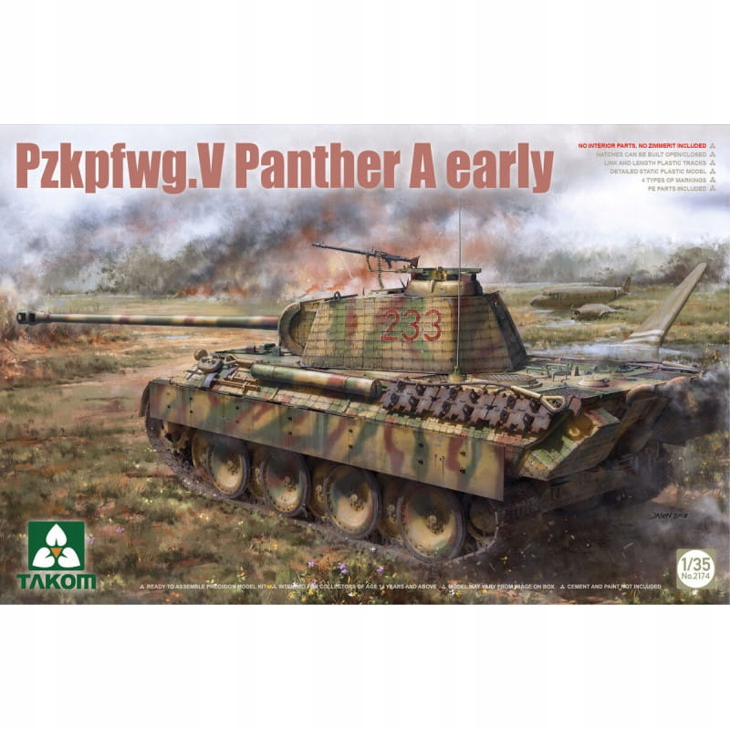 Panzerkampfwagen V Panther A (brzy) 1:35 Takom 2174