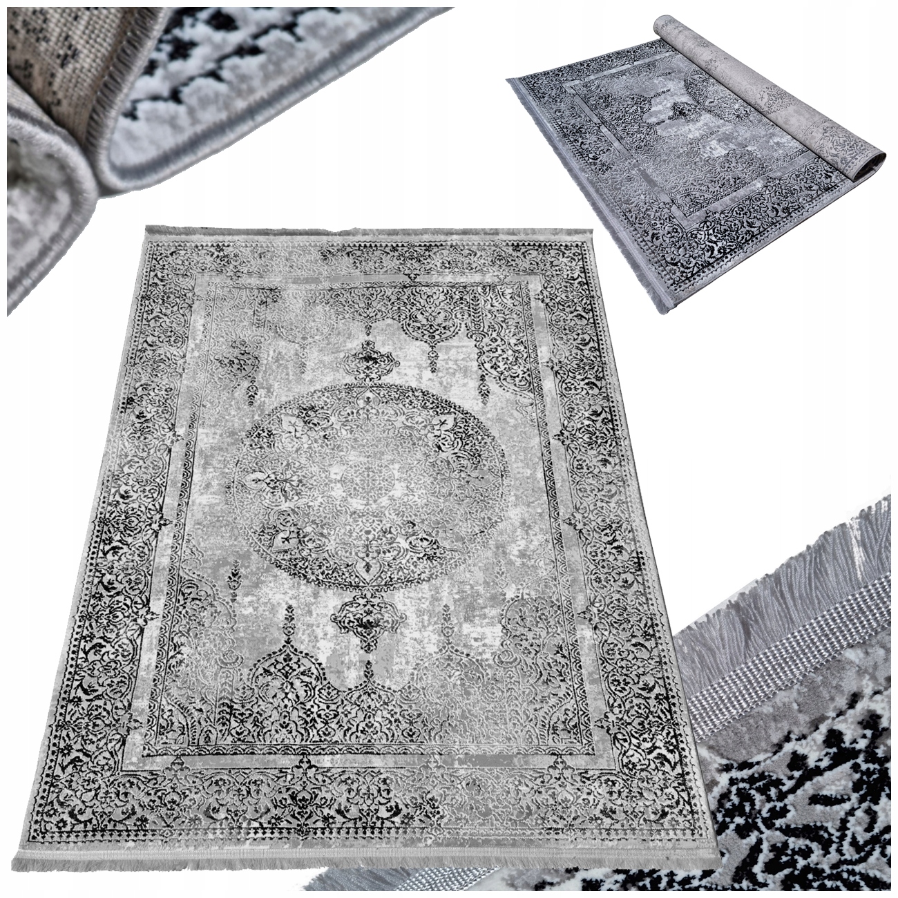 Solidne Dywany Dywan 240x330 Boho Tkany Gęsty ok.250X350 ~nowe