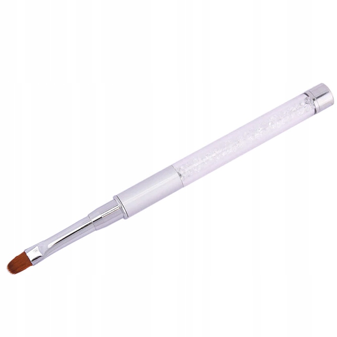 PĘDZELEK DO ŻELU z kryształkami OKRĄGŁY #06 Rodzaj pojedynczy pędzelek