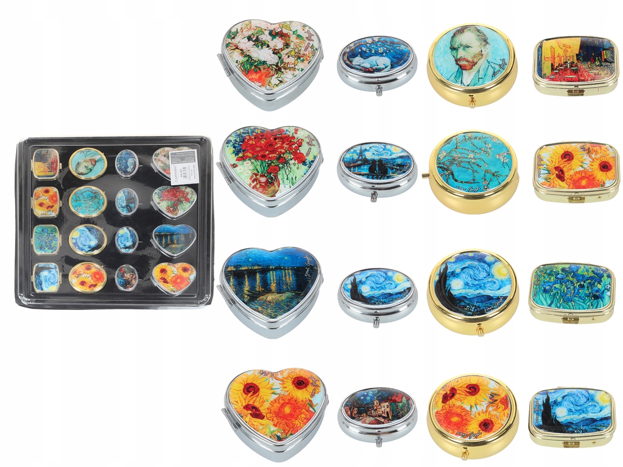 Sada 16 Krabiček Vincent Van Gogh Display Krabička Na Šperky Dárek