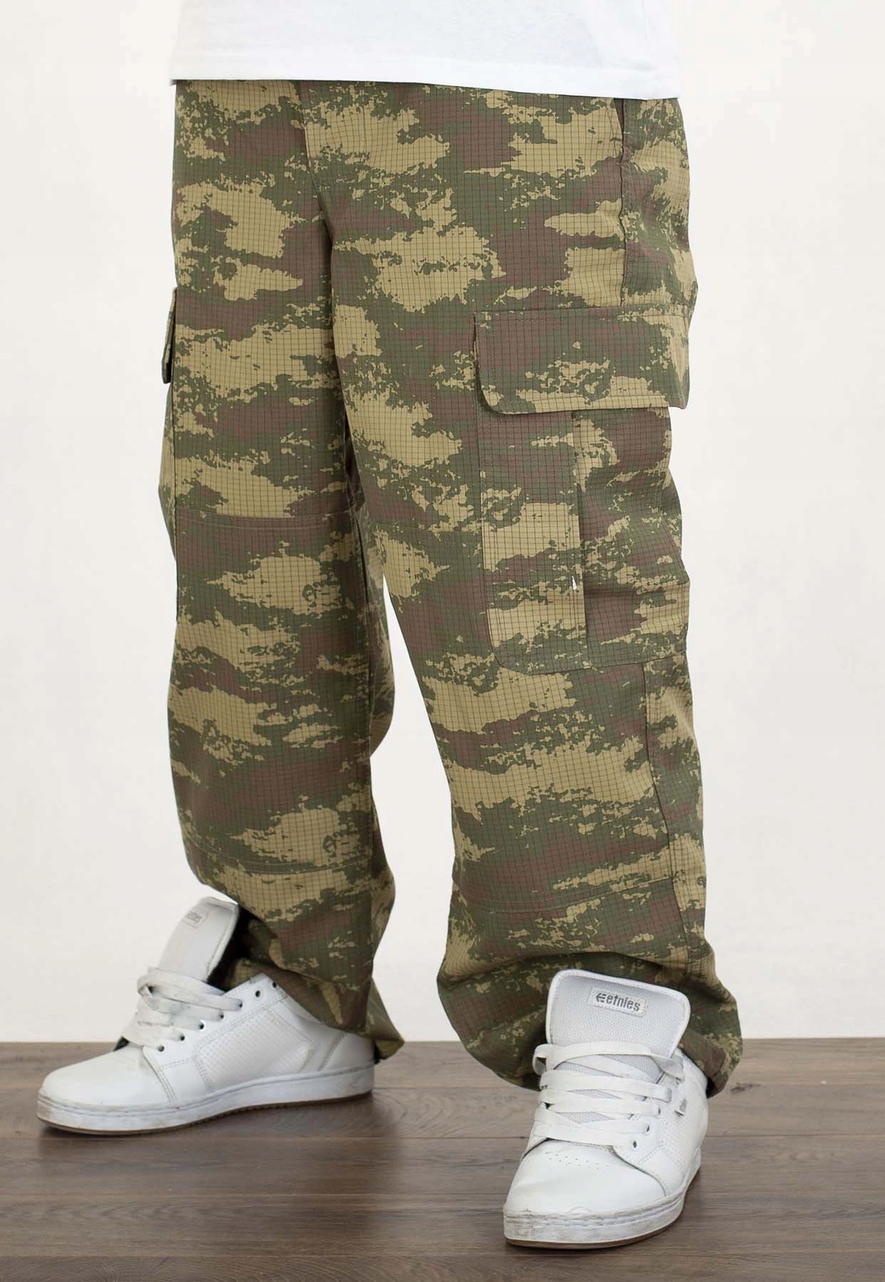 Kalhoty Jigga Wear Military Green Camo