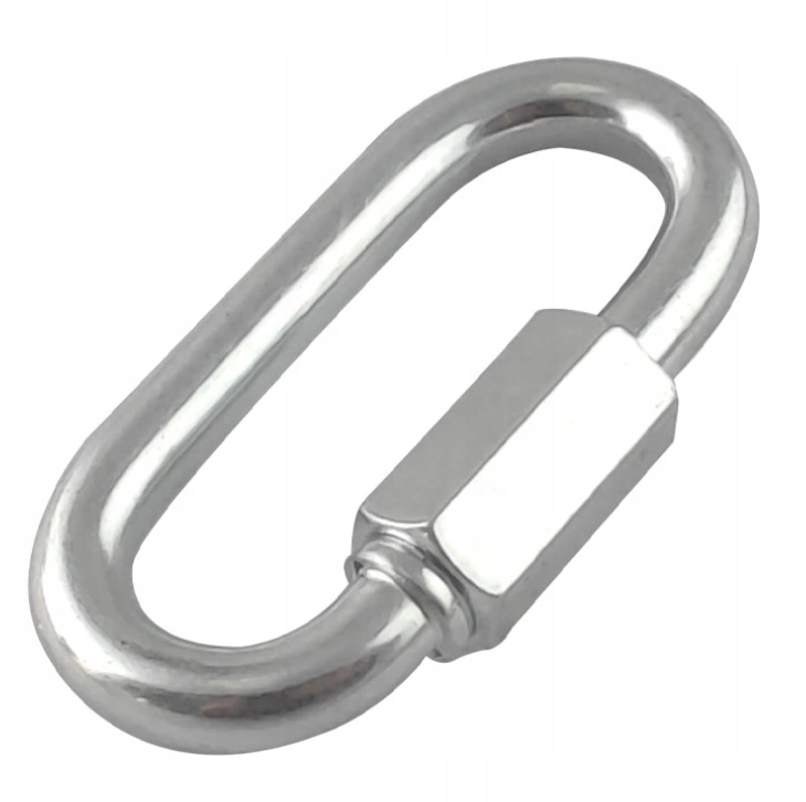 OGNIWO SKRĘCANE ŁĄCZNIK ŁAŃCUCHA KARABIŃCZYK 4MM