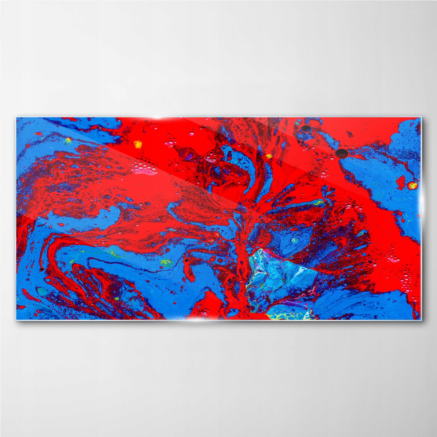 

Obraz szklany Czerwono niebieski plamy 140x70 cm