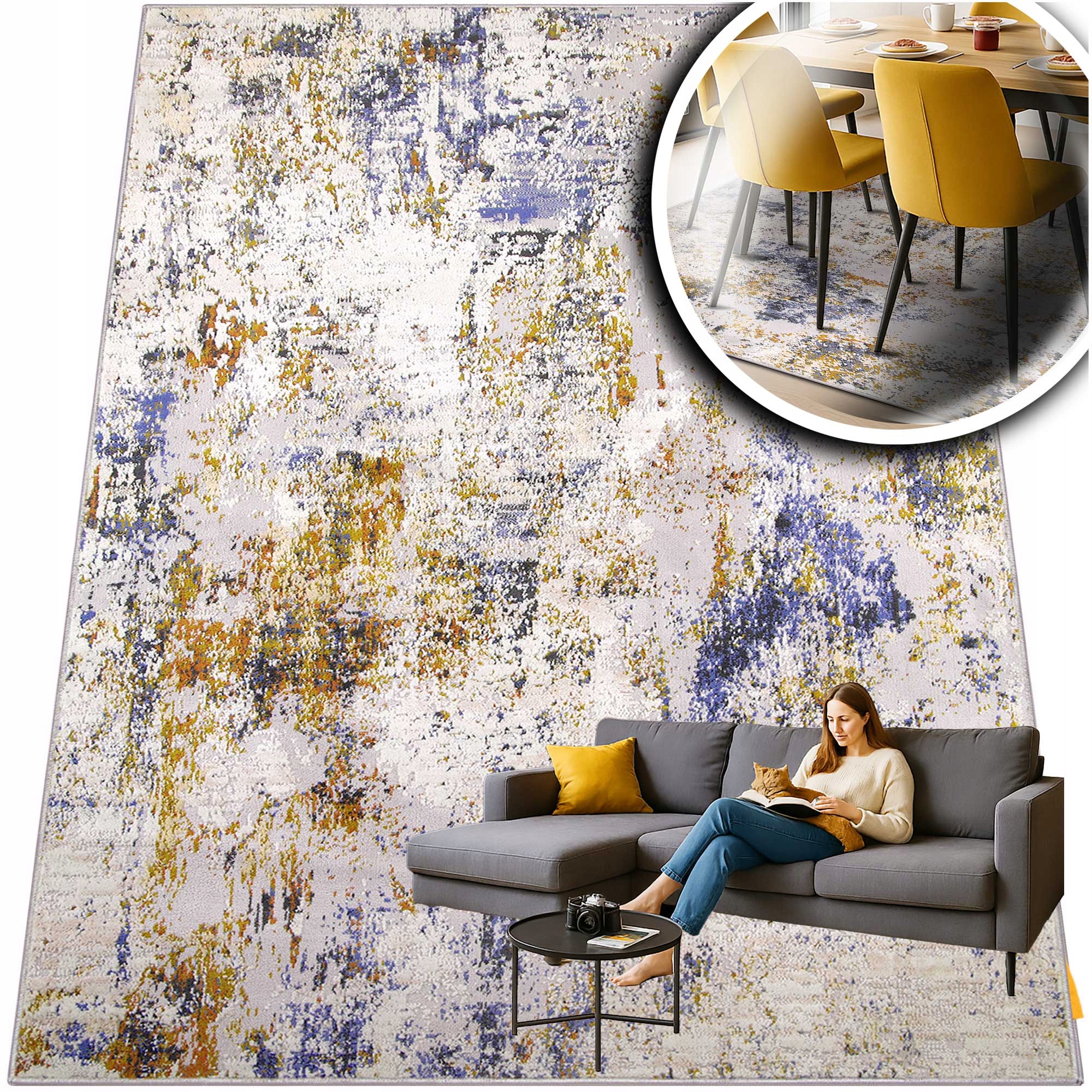 Koberec 3x4 Laila 2233 Šedý Moderní Turecký Do Obývacího Pokoje Vintage 300x400