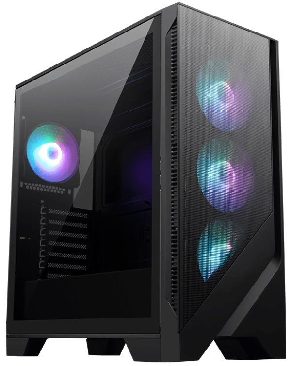 Msi skříň Mag Forge 320R Airflow/ bez zdroje/ levé temperované sklo/ 4x 120