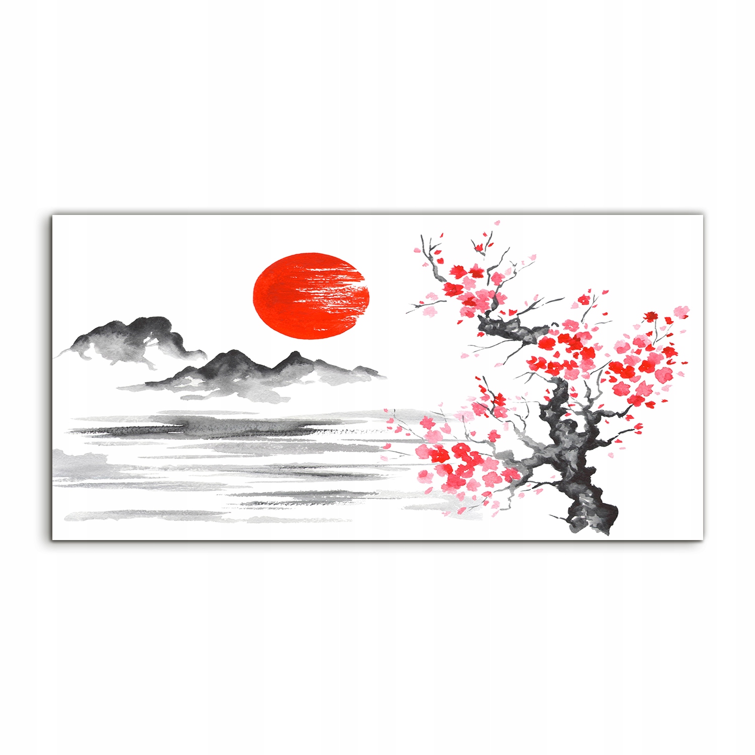 

Fotoobraz 140x70 wiszący Japonia Atrament Słońce