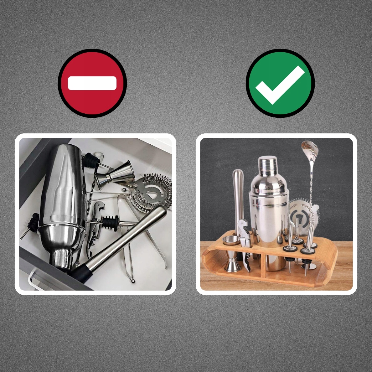 PROFESJONALNY ZESTAW BARMAŃSKI DO DRINKÓW SHAKER 23 ELEMENTY XXL ZESTAW Seria S-23EL