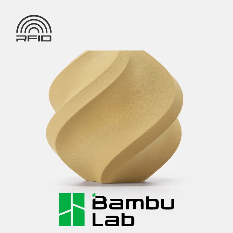 Filament Bambu Lab PLA Wood 1,75mm 1kg -wielorazową szpulą - Classic Birch