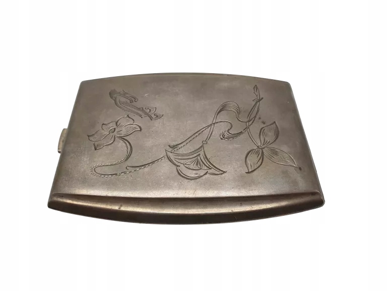 PIĘKNA STARA PAPIEROŚNICA SREBRO 800 (3) WAGA 112,63G