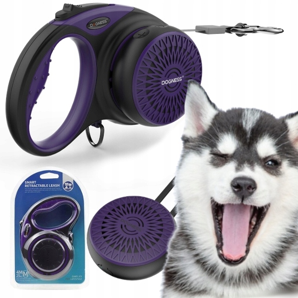 Levně Vodítko Pro Psa automatická Svinovací páska Reproduktor 5 m do 50 kg Dogness XL