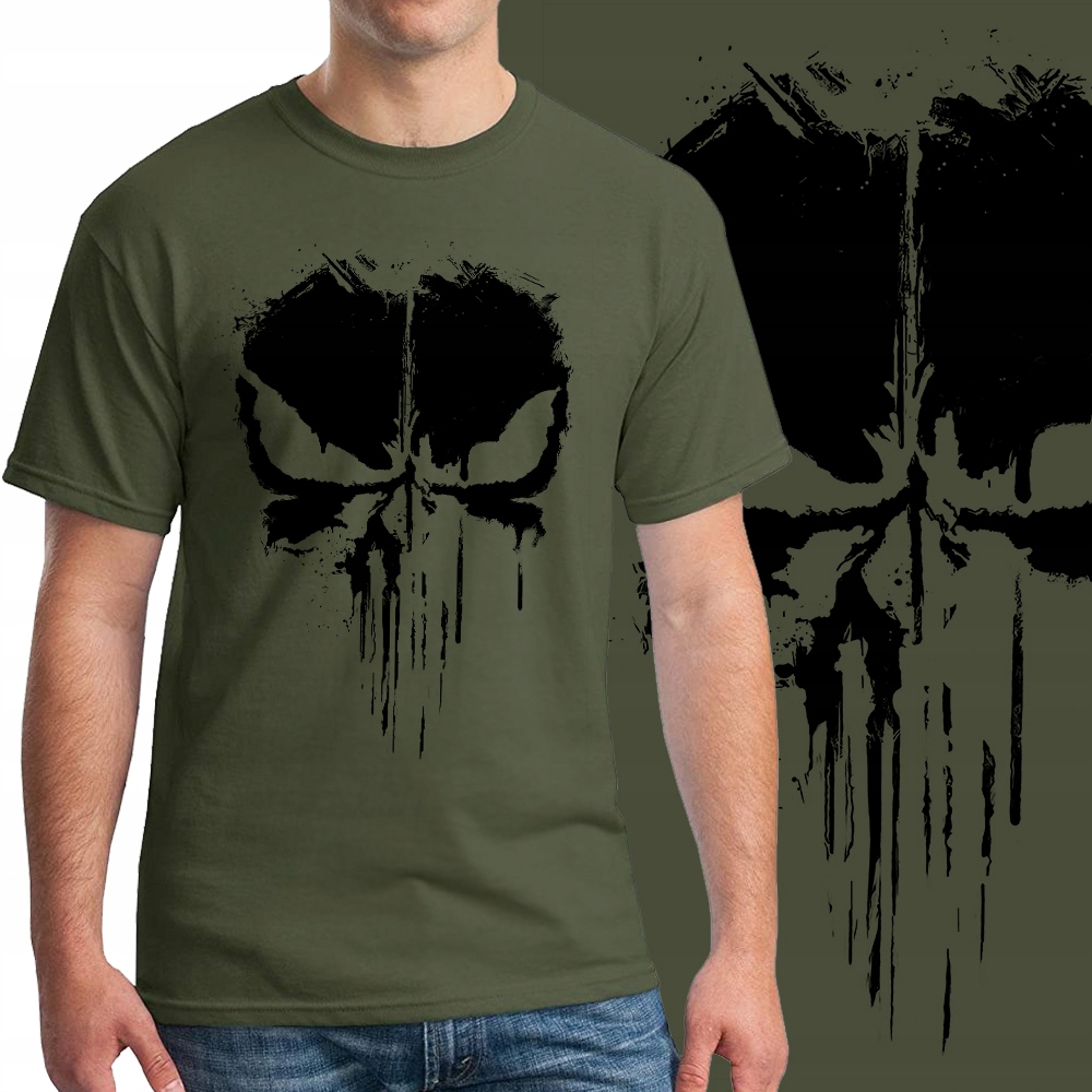 

Koszulka T-shirt Męska Punisher Wojskowa / XXL