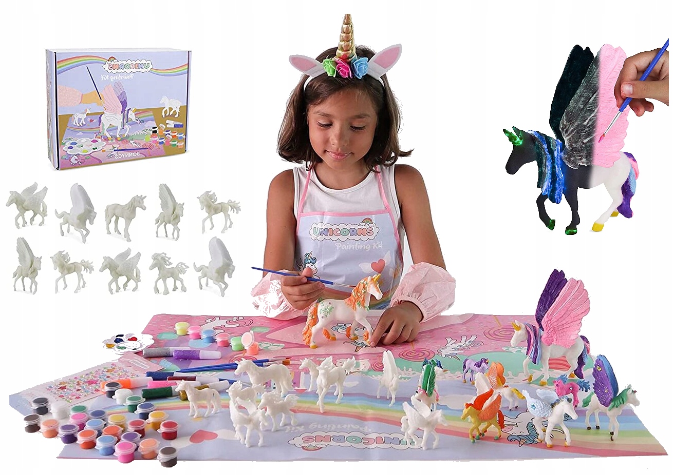 

Zestaw Artystyczny Figurki Do Malowania Jednorożec