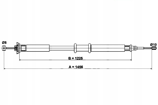 LINKA HAMULCA RĘCZNEGO FIAT PUNTO 1.2-1.9D 09.99-0 Producent części ATE
