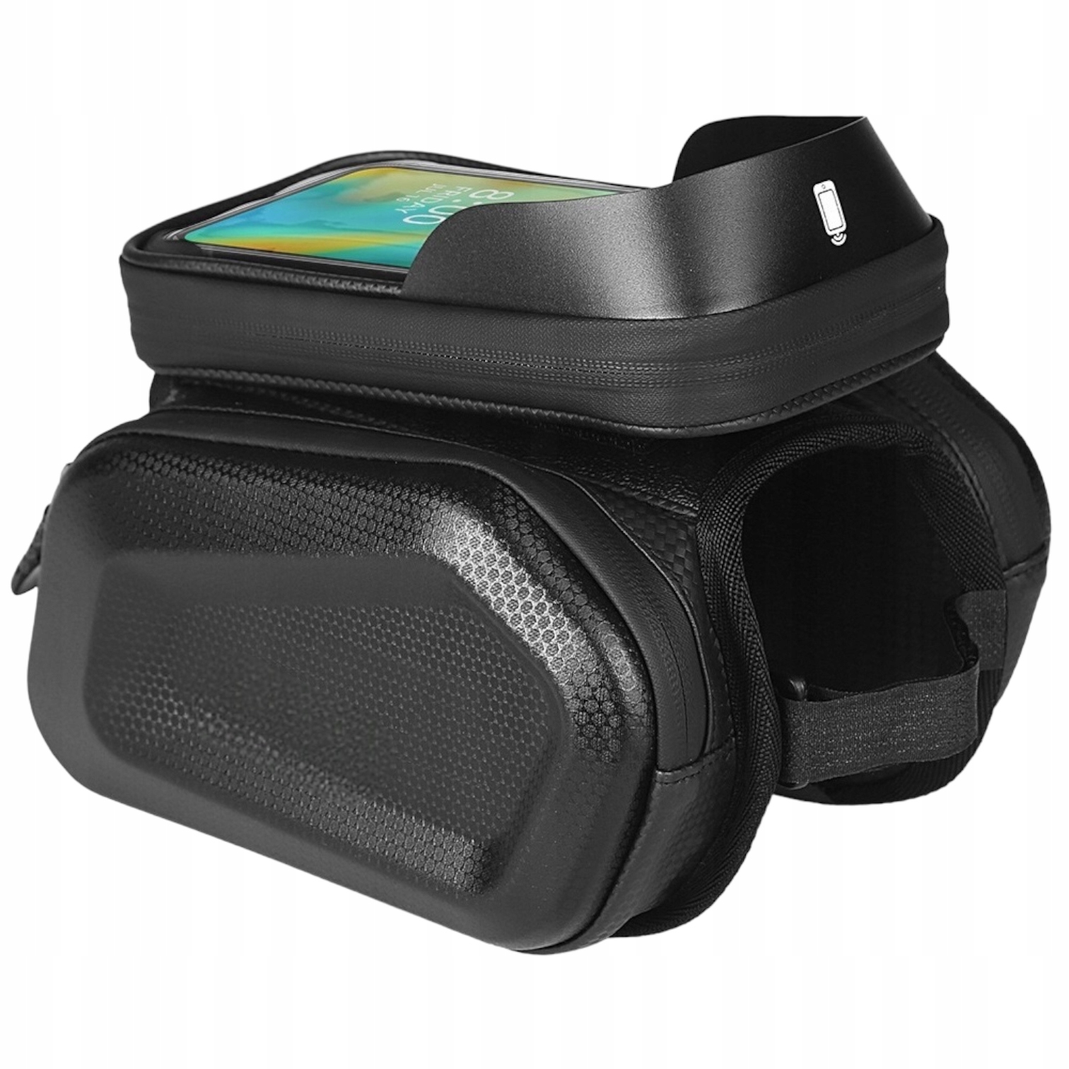 WODOODPORNA TORBA SAKWA ROWEROWA Z ODCZEPIANYM ETUI NA TELEFON NA RAMĘ 2W1 Marka Nela-Styl