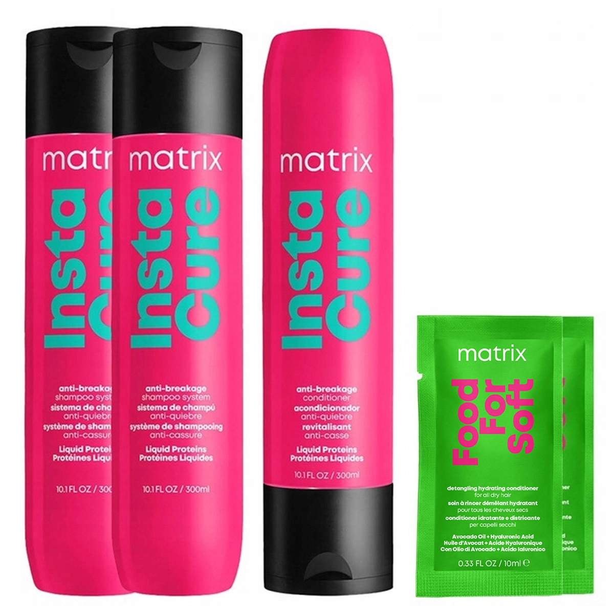 Matrix InstaCure sada pro lámavé vlasy 2xšampon, kondicionér 300 Dárek
