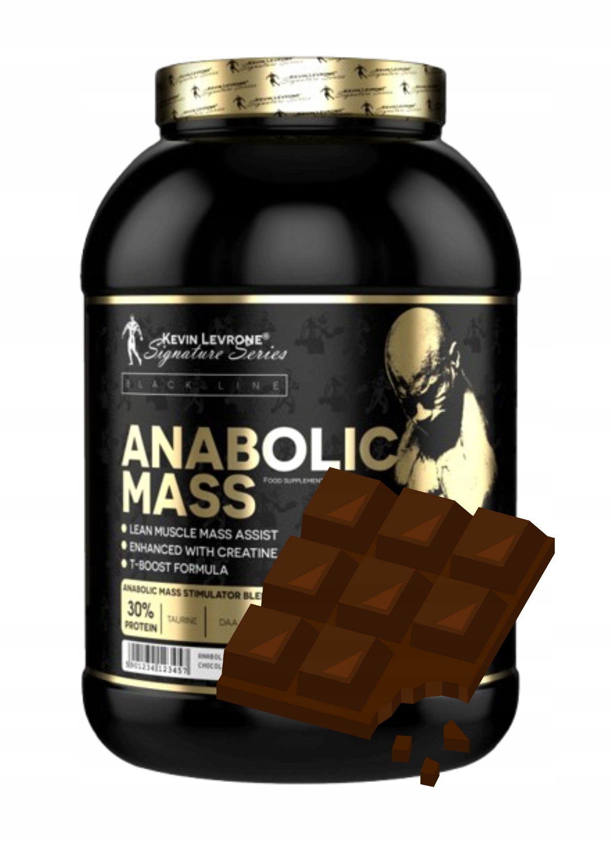 Kevin Levrone Anabolic Mass 3000g 3kg Chocolate Doplněk Stravy Gainer Masa Bílkoviny