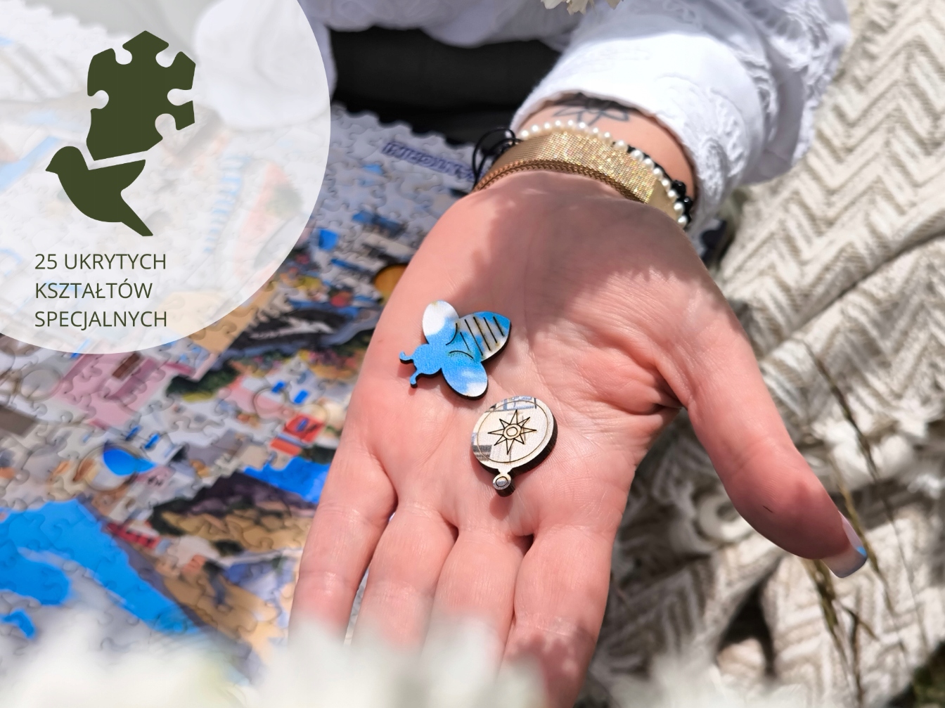 Drewniane Puzzle Milliwood - Hello Traveler - Santorini 51x34 - 500 El. Liczba elementów 500