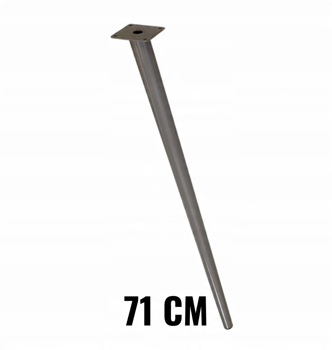 

Noga stalowa skośna stożek 71 cm blacha, antracyt