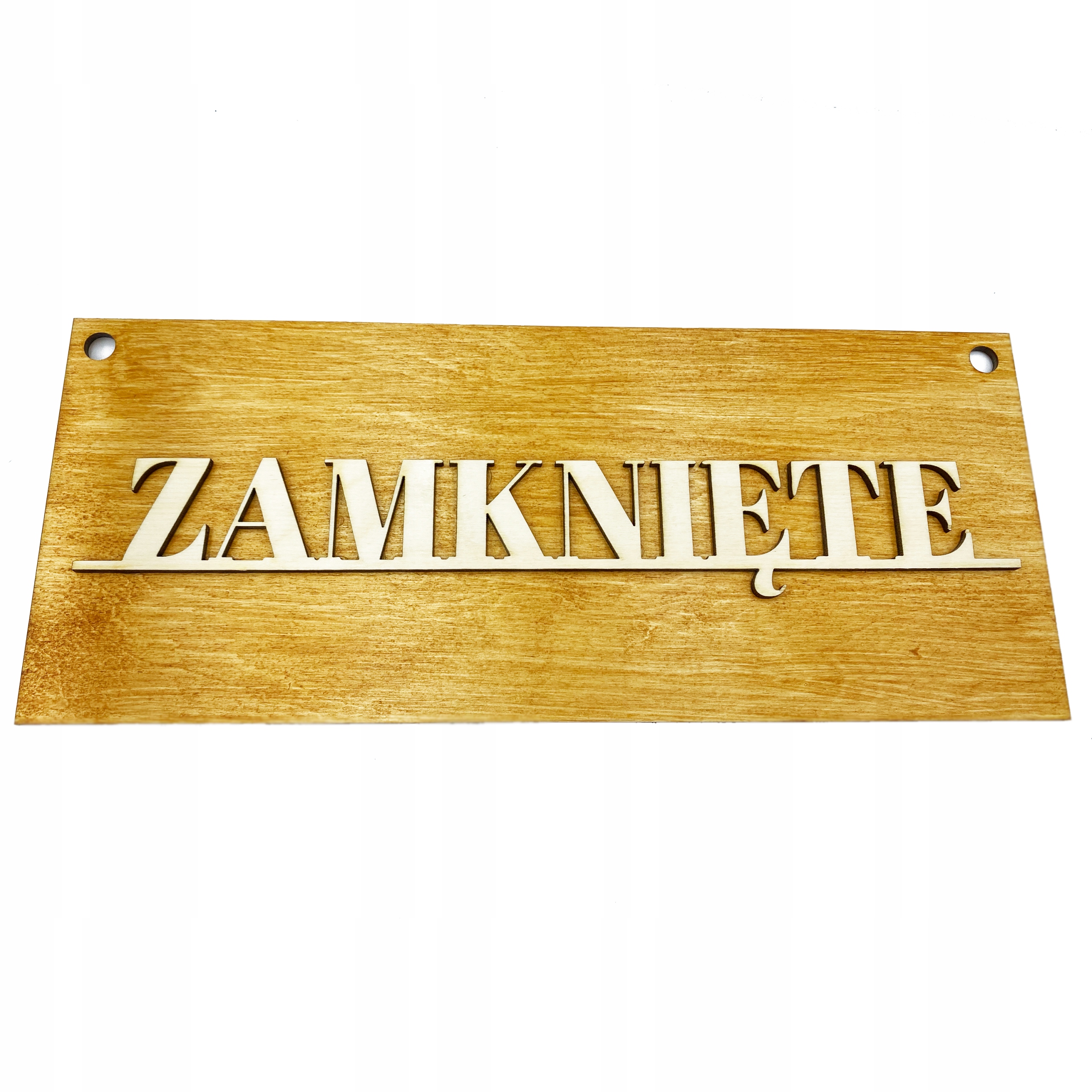 TABLICZKA DREWNIANA OTWARTE ZAMKNIĘTE NA DRZWI EAN (GTIN) 5906642011969