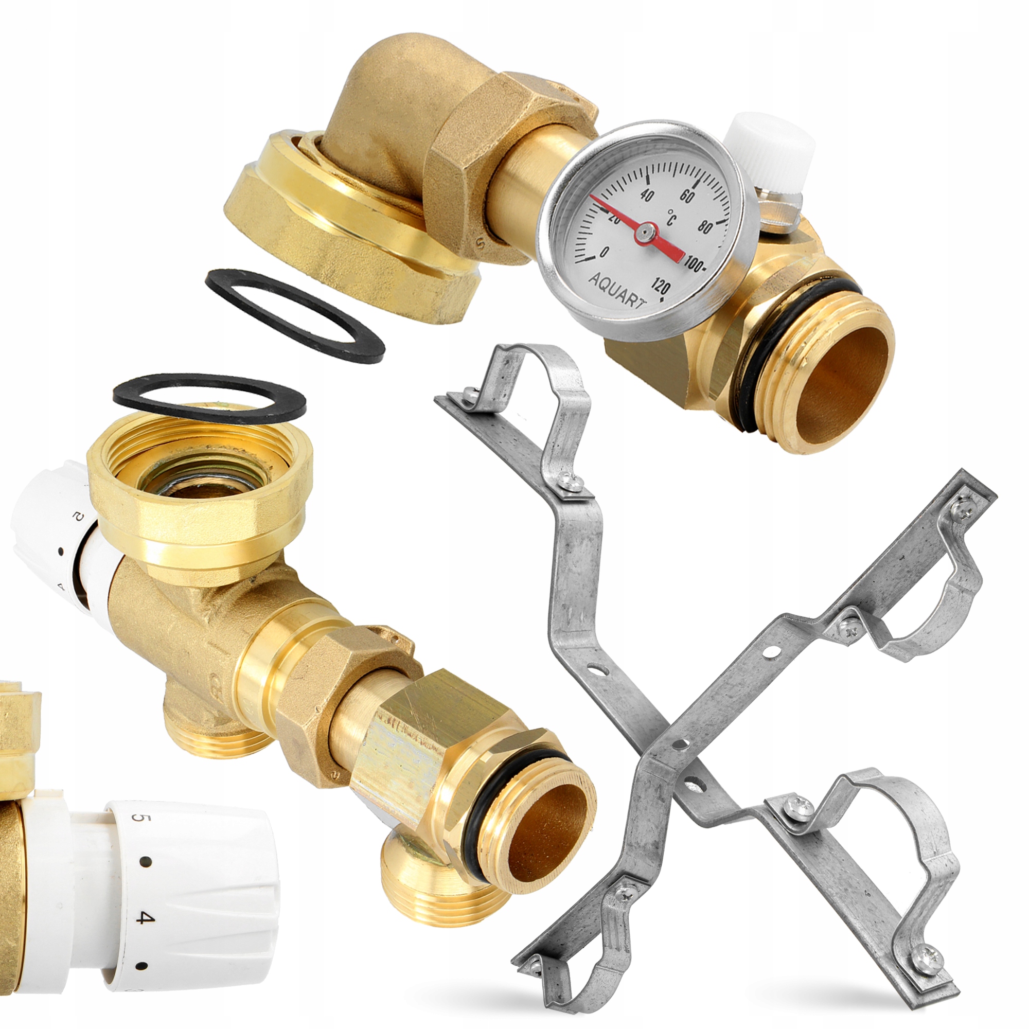 

Układ zestaw mieszający rozdzielacza ogrzewania