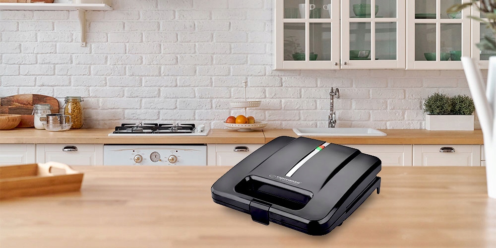 MOCNY TOSTER DO KANAPEK OPIEKACZ DO TOSTÓW SANDWICH TOSTOWNICA 1000W Liczba kanapek 2