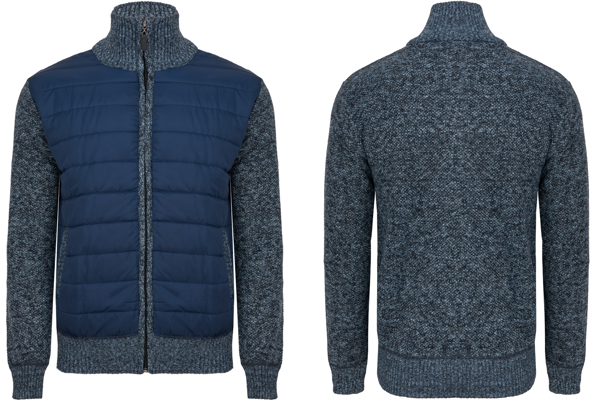 Pánský Rozepínací Zateplený Svetr S Fleecem XXL