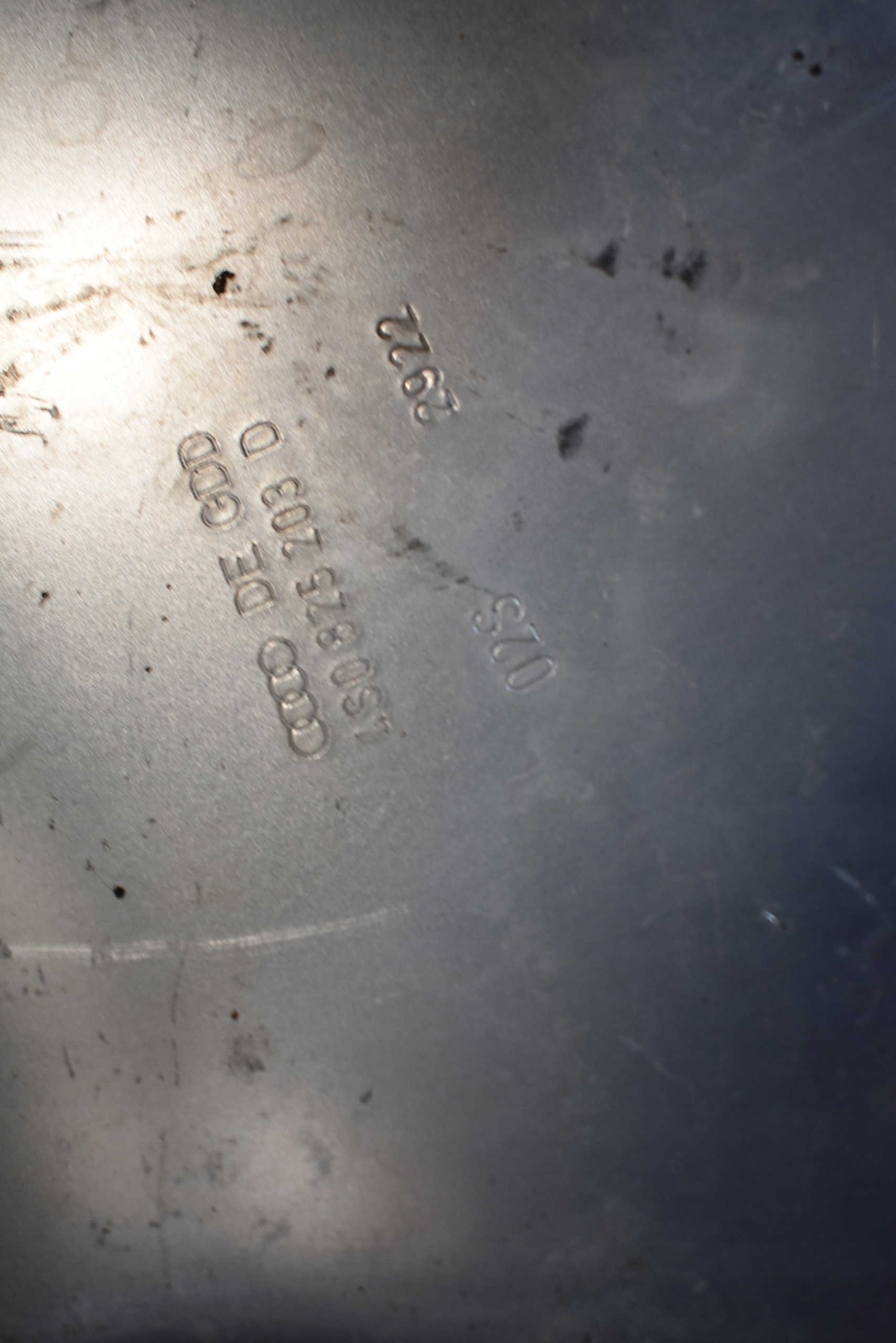 cover floor of the engine AUDI R8 1