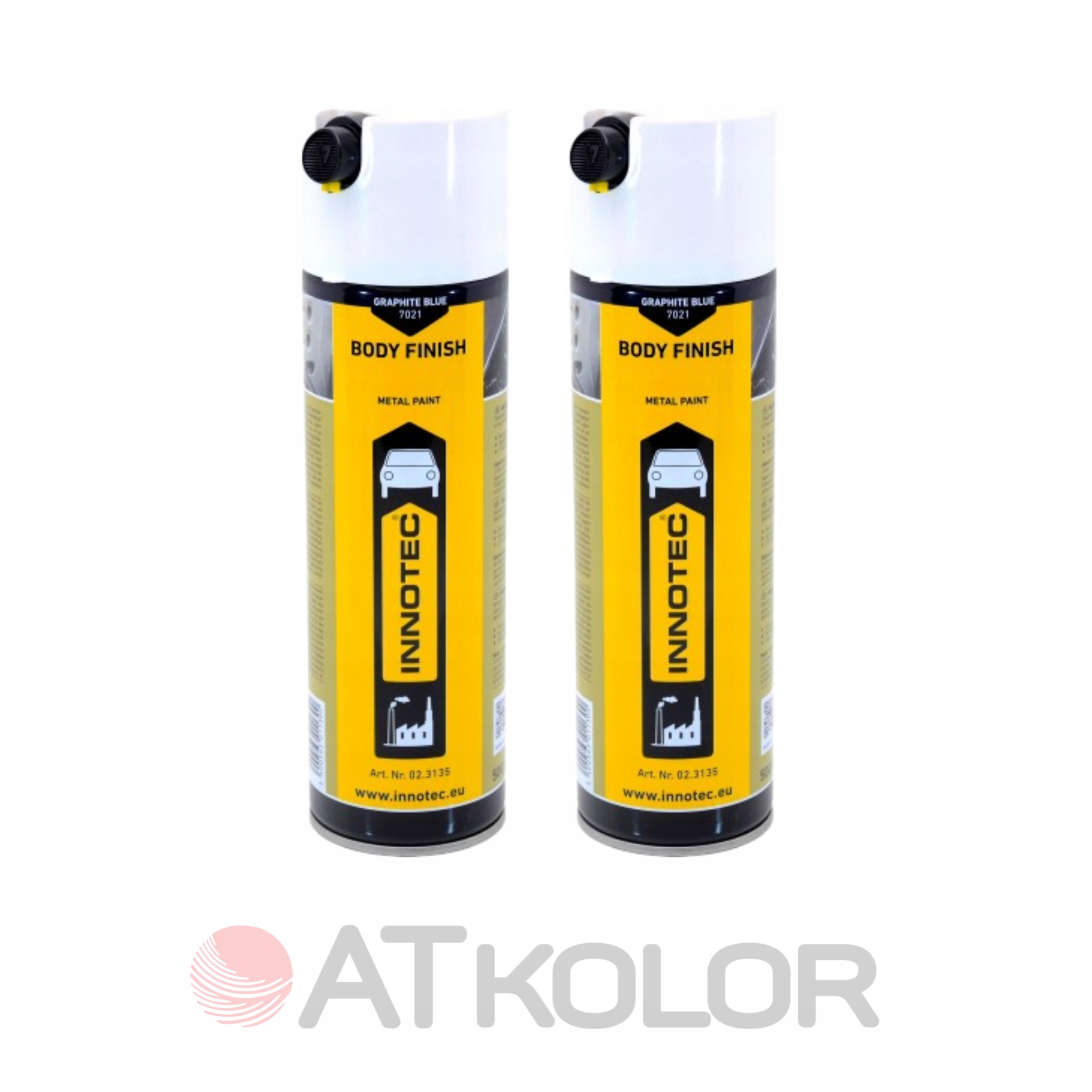 Innotec Akrylový lak Body Finish 500 ml 2 ks Grafitová kataforéza v spreji