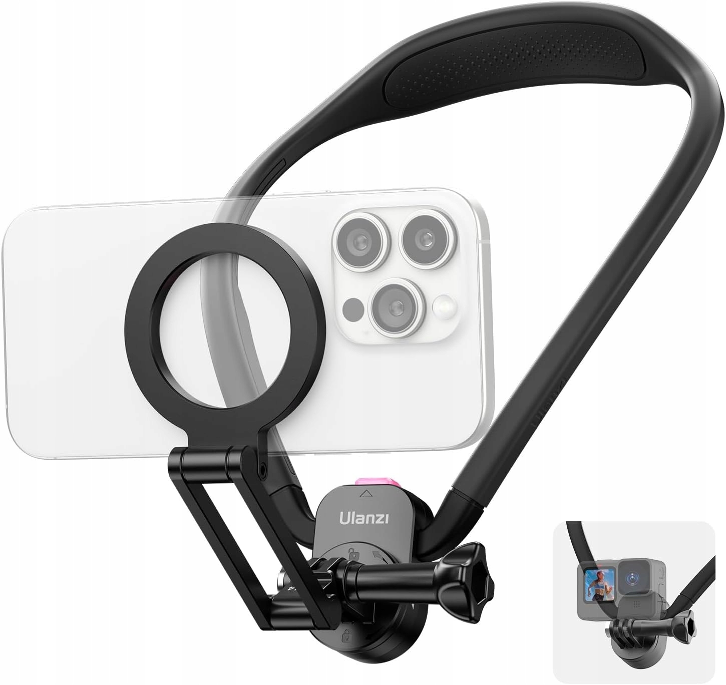 Držák na krk Pov na Magnet MagSafe pro telefon GoPro Dji Insta360 Ulanzi