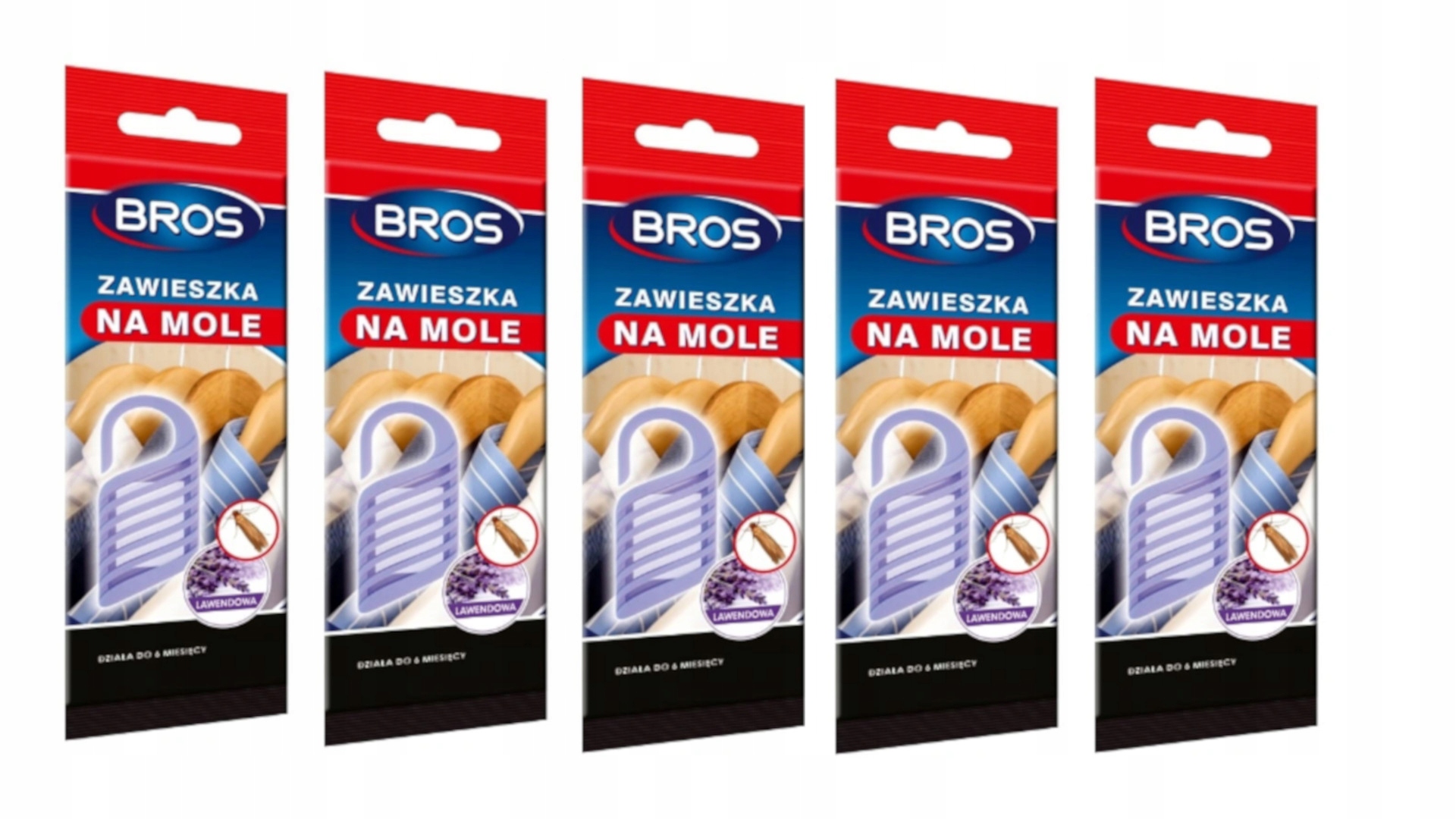 

Bros Zawieszka Na Mole Do Szafy Lawenda X 5SZT