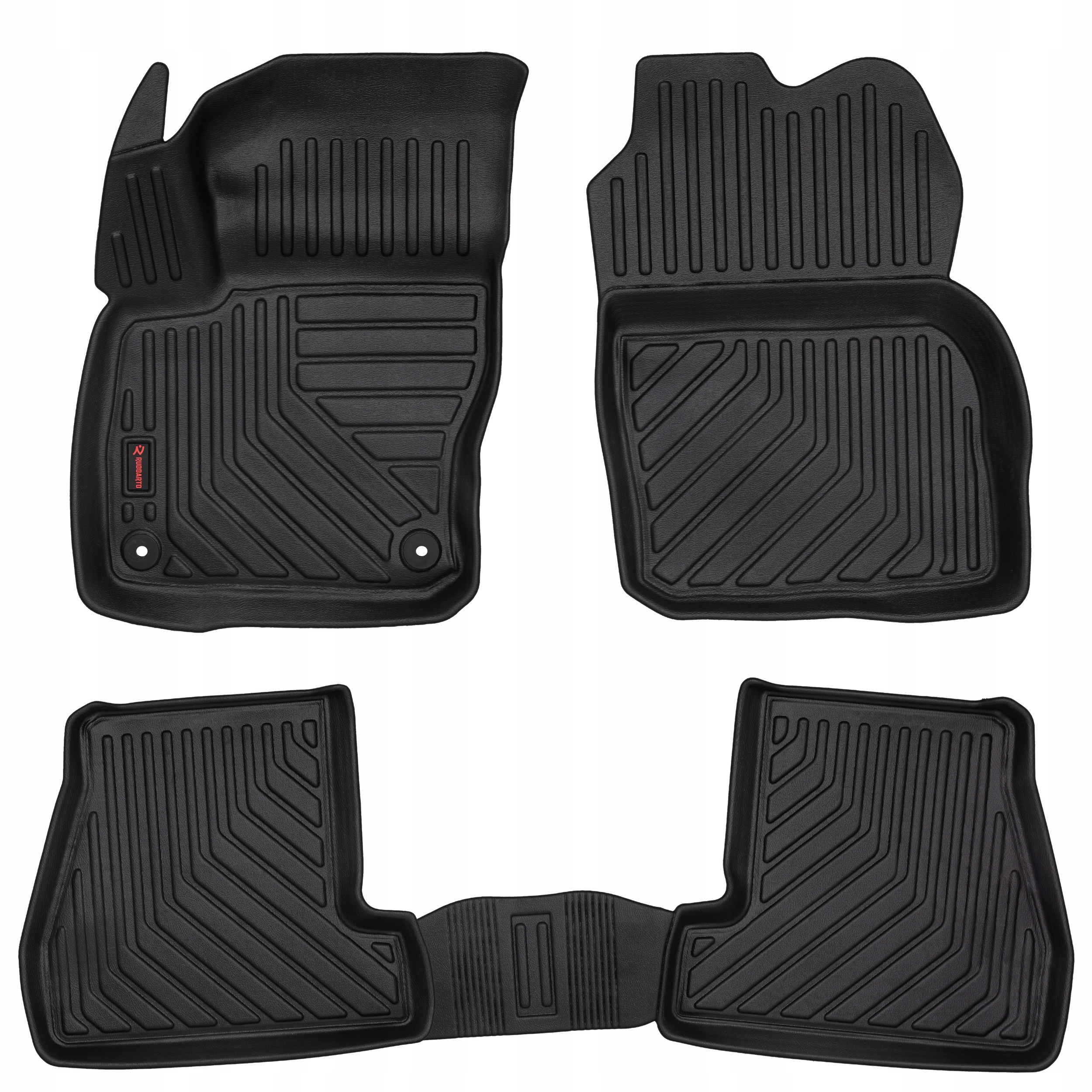 3D gumové autokoberce pro vůz: Ford Focus MK3 hatchback, sedan, kombi