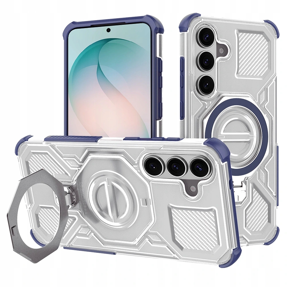 Techsuit Pro etui do Samsung Galaxy S26 Plus niebieskie transparentne