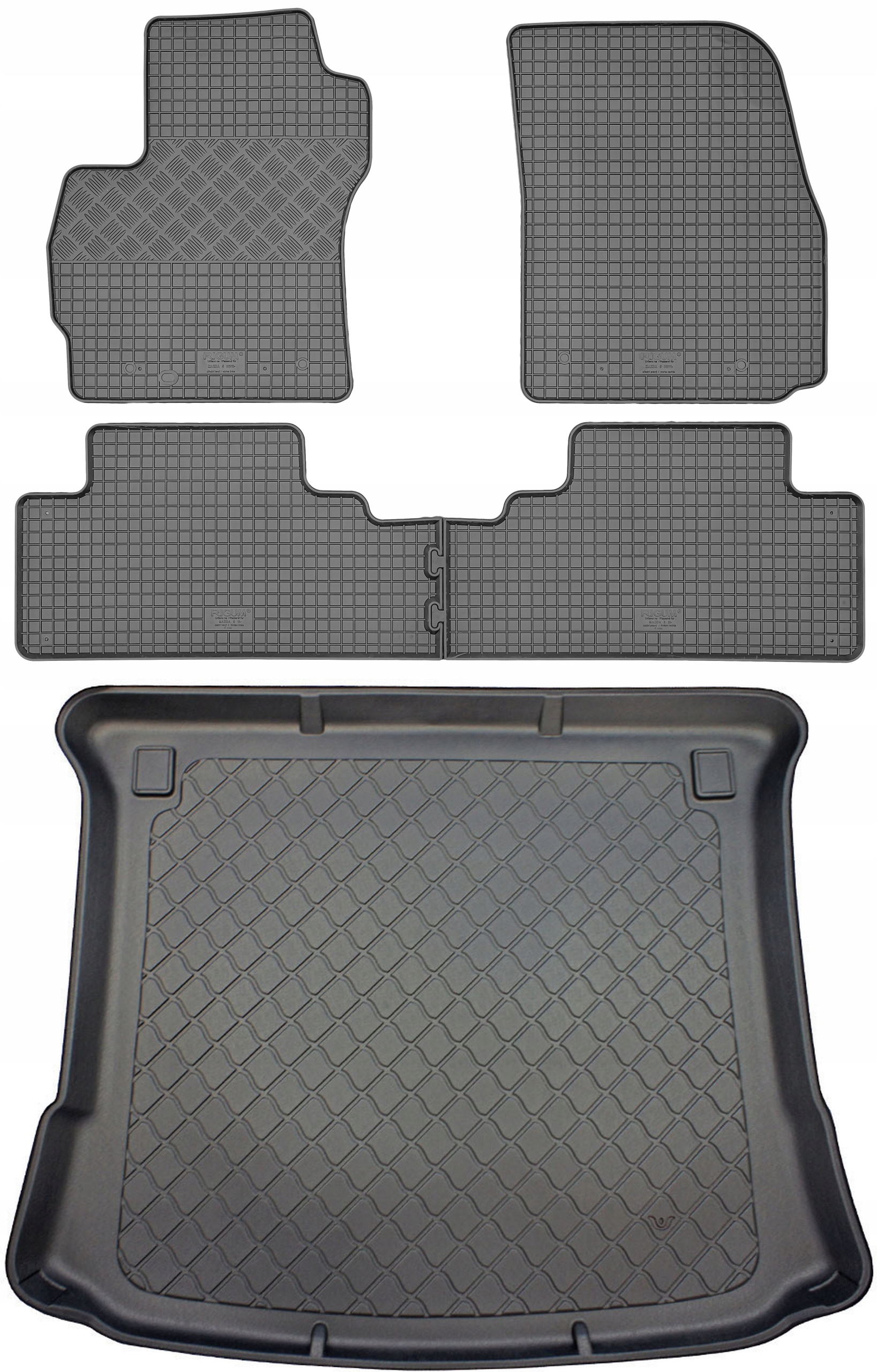 Mazda 5 III Van 2010-2015 Sada Gumové rohože rohož