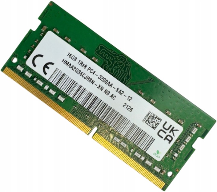 Nowa Pamięć Ram Sk Hynix 16GB DDR4 3200MHZ Sodimm