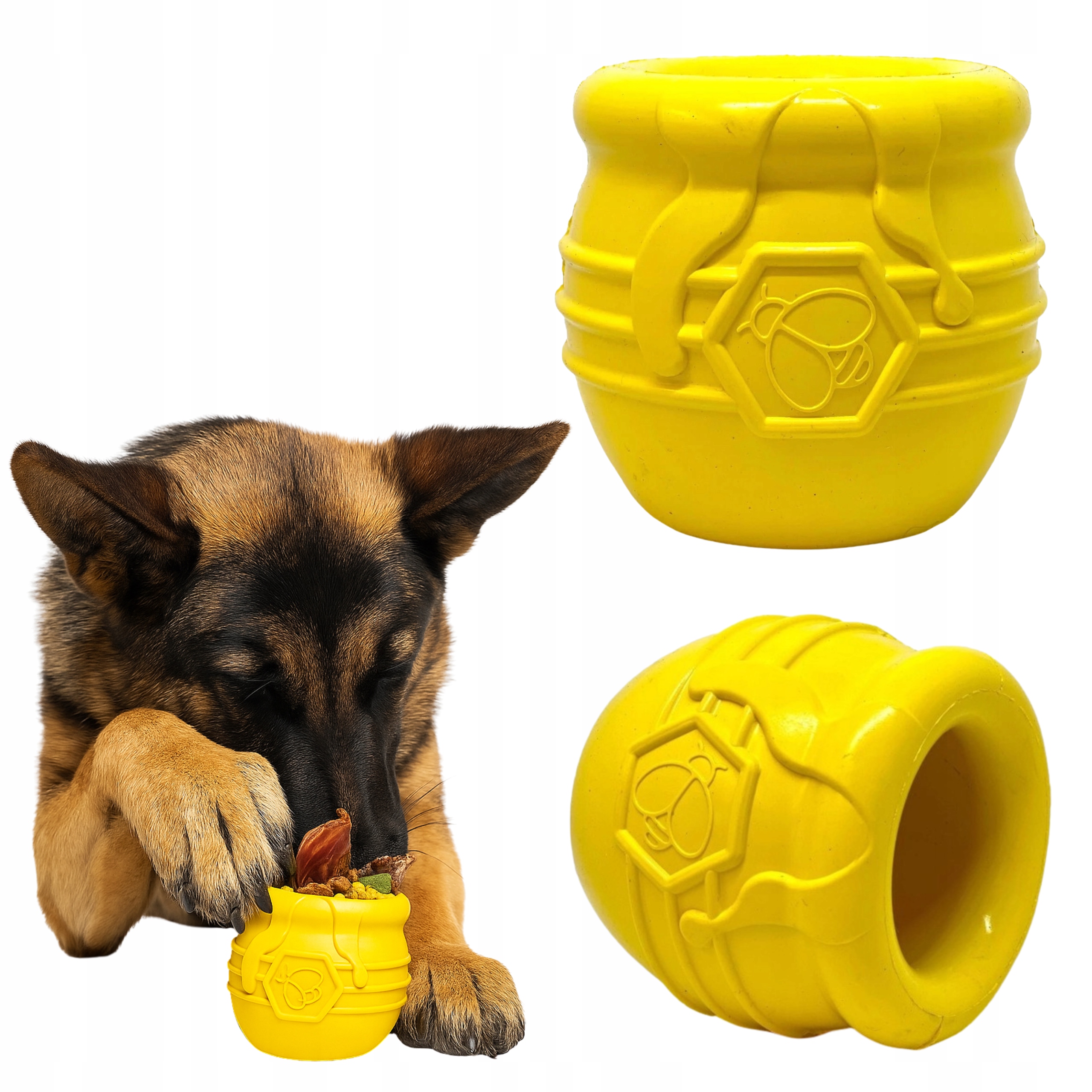 Levně Hračka pro psy zpomalující konzumaci pamlsků SodaPup Medový hrnec XL