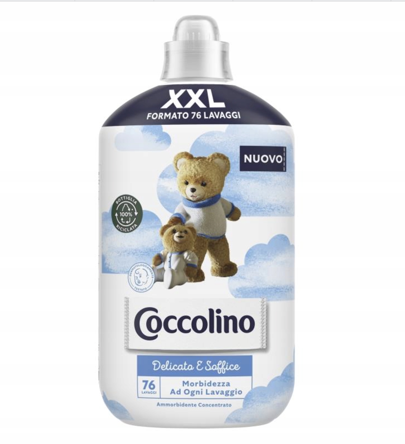 Levně Coccolino koncentrát na máchání prádla Delicato, 76 praní