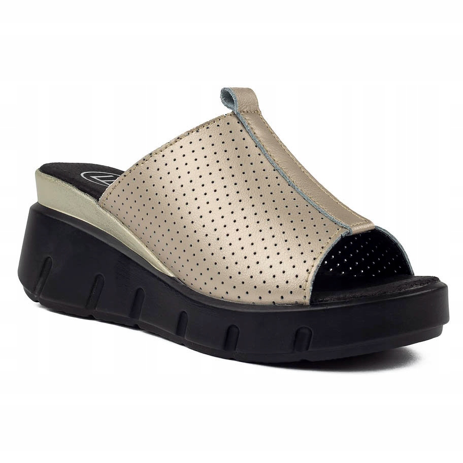 

Skórzane klapki Filippo DK3594/22 Go złote r.40