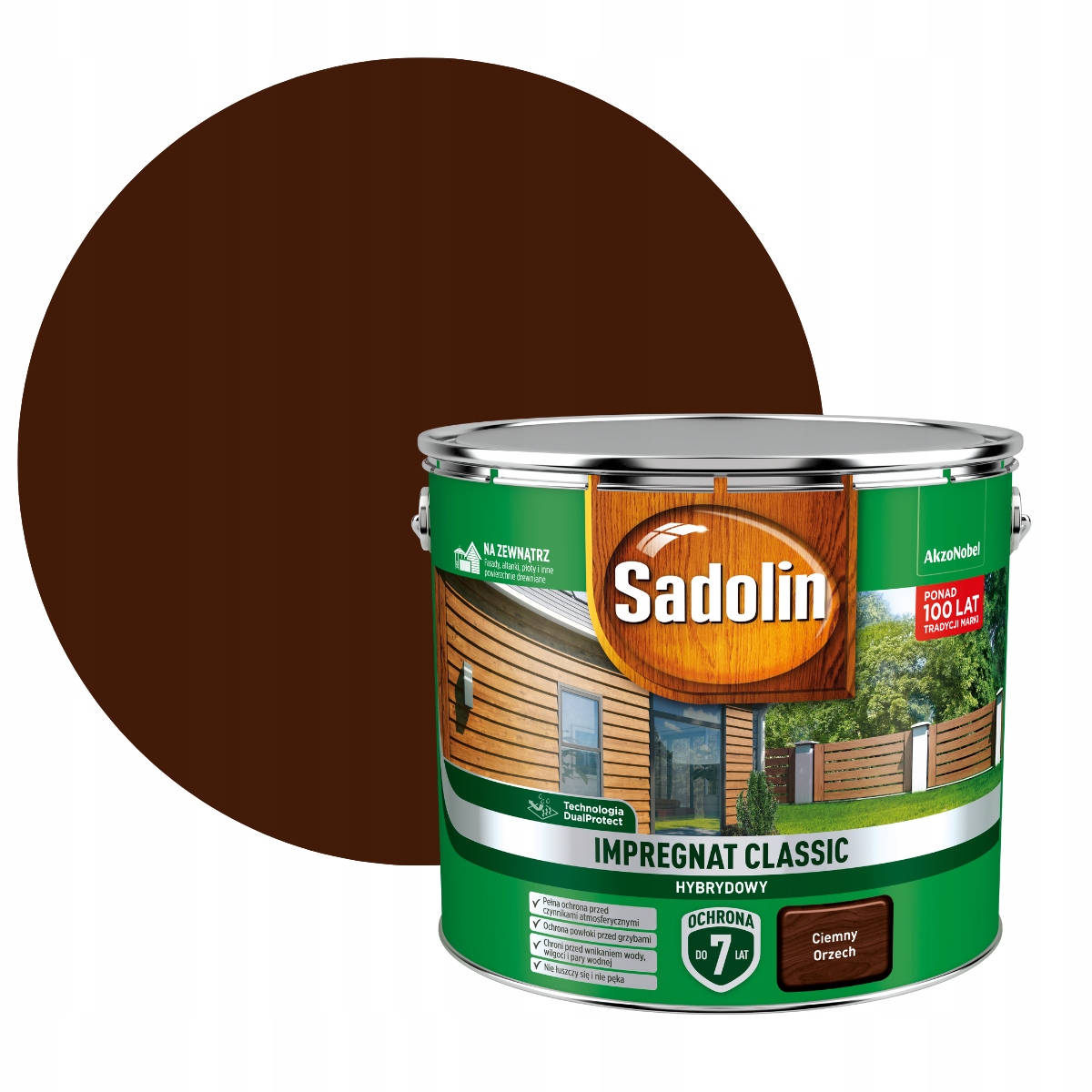 Sadolin Classic Impregnat 9L Orzech Ciemny