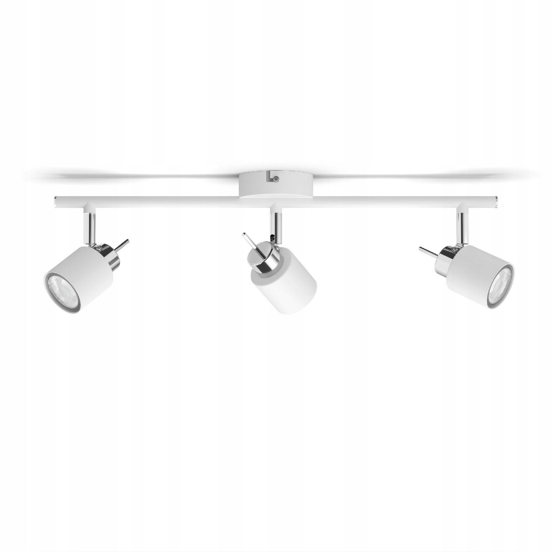 Bílé bodové svítidlo Philips Meranti 3x GU10, nastavitelné, IP20 bez zdrojů