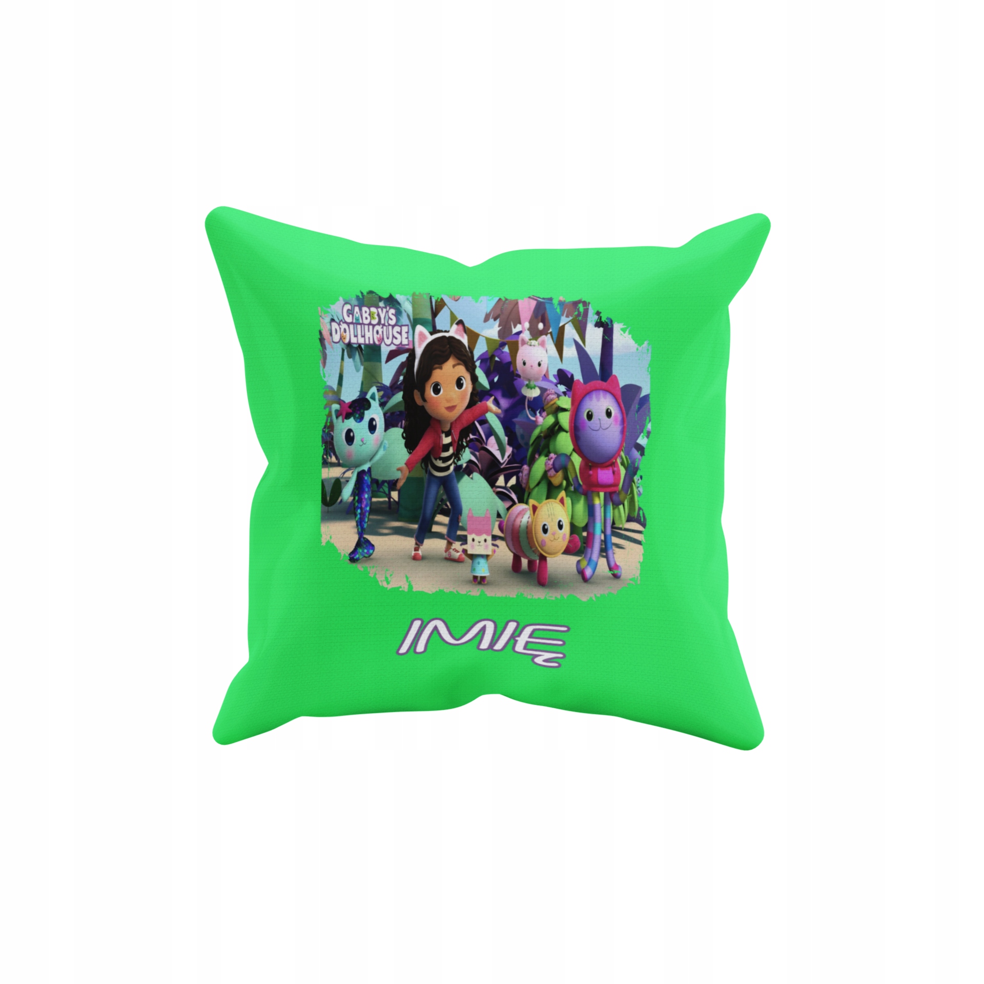 POSZEWKA NA PODUSZKĘ JAŚKA DO PRZEDSZKOLA KOCI DOMEK GABI + IMIĘ GRATIS Waga produktu z opakowaniem jednostkowym 0.5 kg