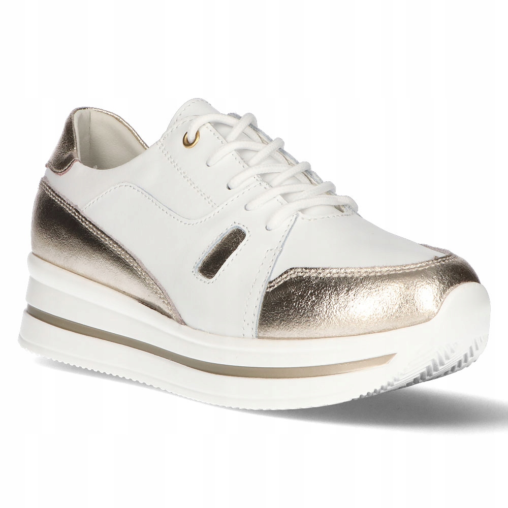 

Skórzane sneakersy Filippo DP3407/21 Wh r.38