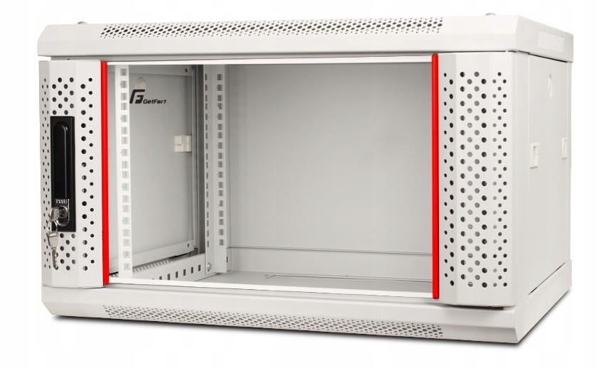 Szafa rack Getfort wisząca 19 cali 6U 600x450 mm szara